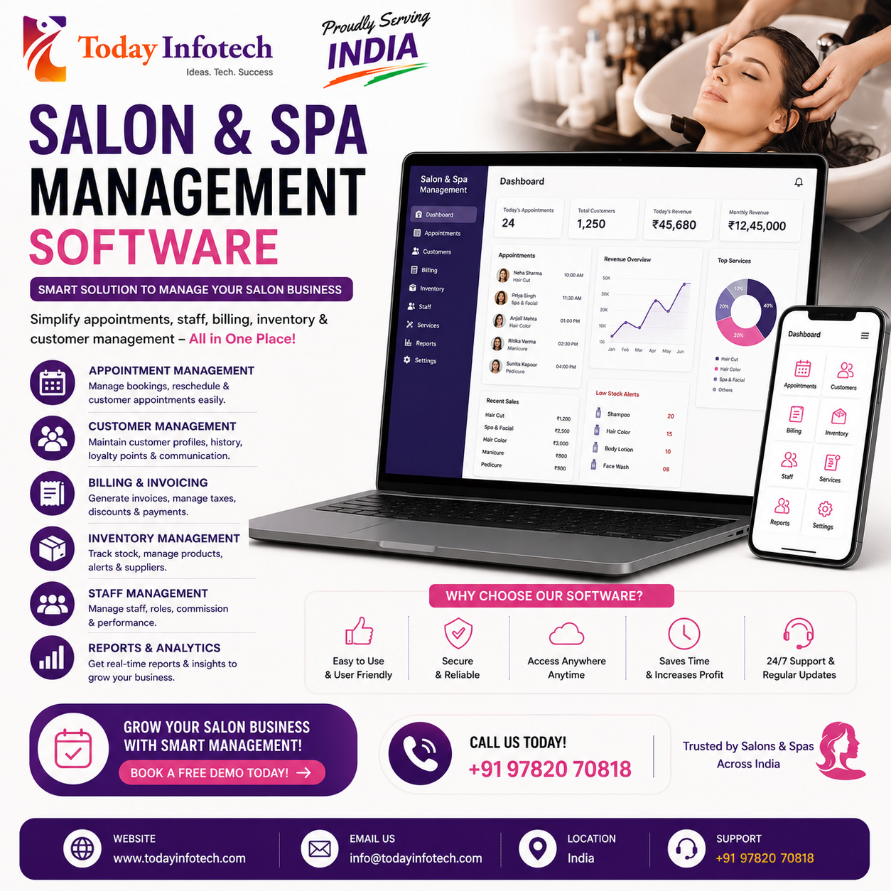 Salon & Spa Management Software in India