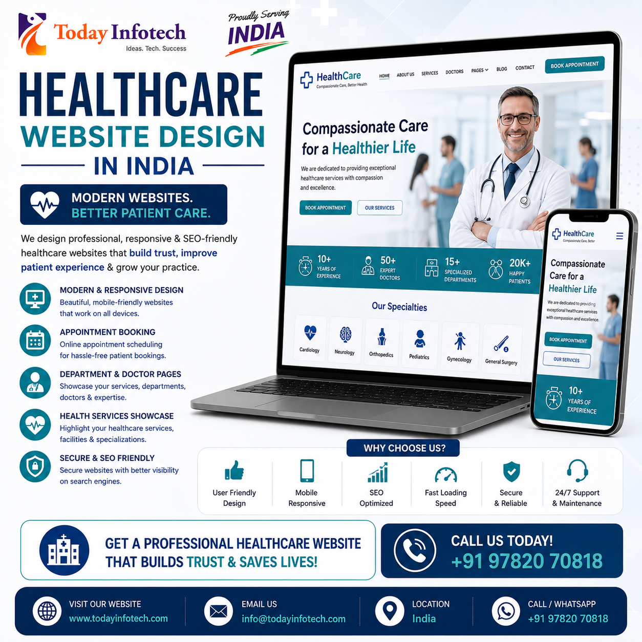 Healthcare Website Design in India