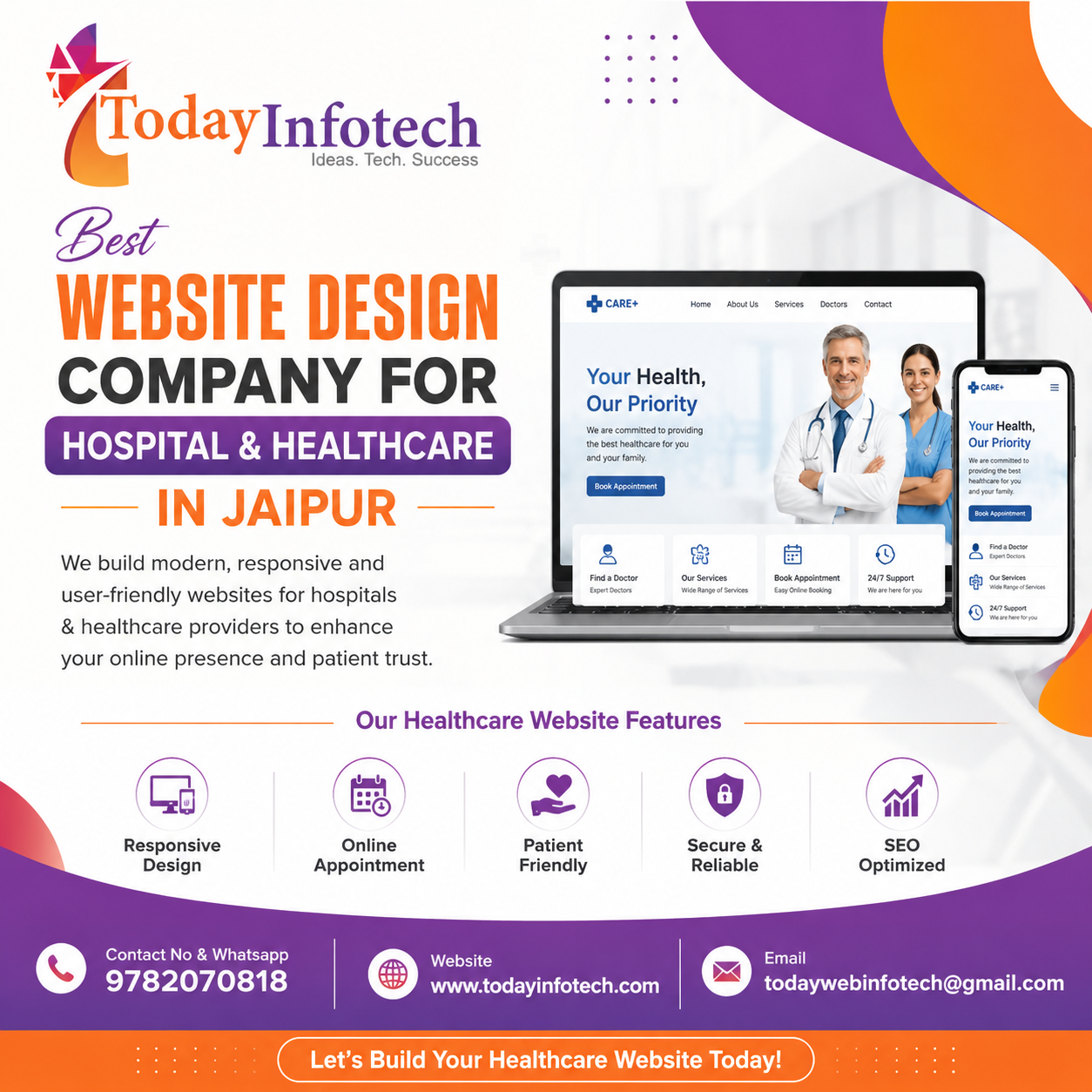 Best Website Design Company for Hospital & Healthcare in Jaipur